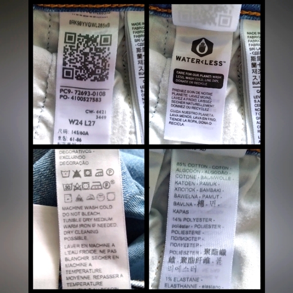 Levi's Ribcage Straight Ankle jeans, size 24 - Picture 9 of 10